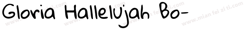 Gloria Hallelujah Bo字体转换